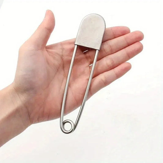 1pc Large Stainless Steel Safety Pin, Heavy Duty Oversize Pins for Laundry, Upholstery, Blankets, Quilting, Fashion Decor Beauty World Shop