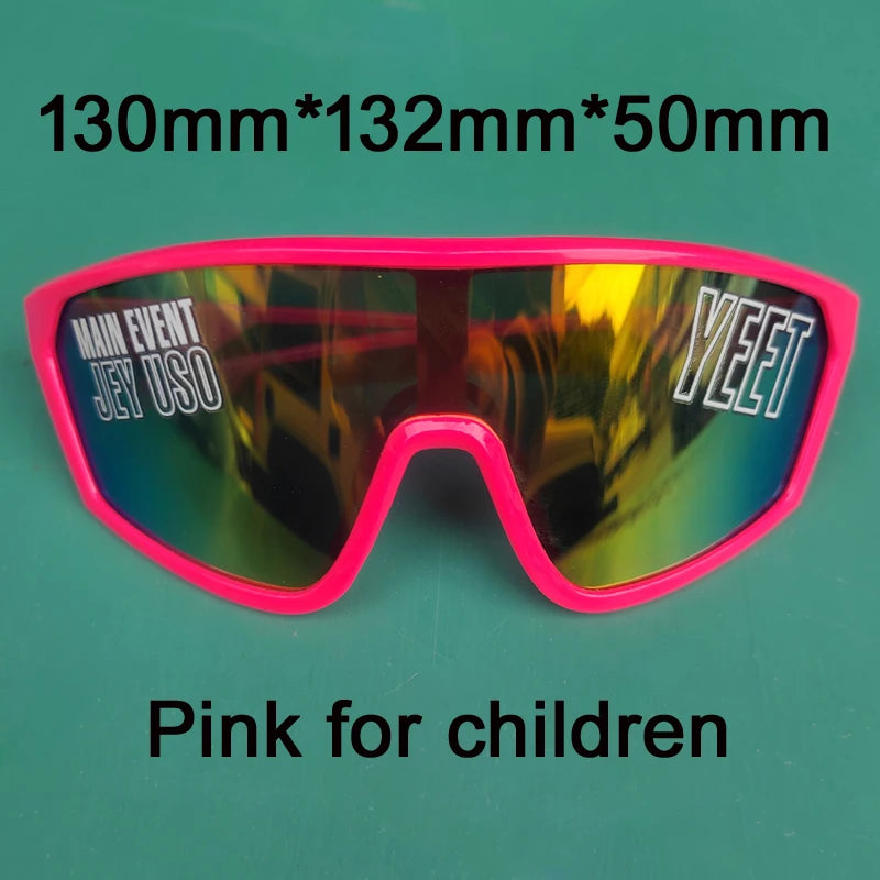 Jey Uso YEET Sunglasses Sports Shades MAIN EVENT Blue Glasses Bloodline USOS RARE Colors Motorcycle Glasses Beauty World Shop