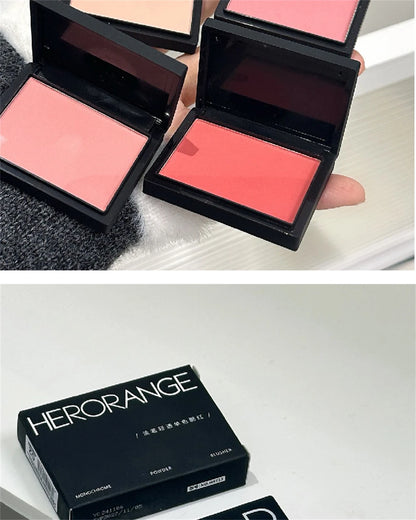 Monochrome Matte Blusher Palette Soft Silky Cheek Natural Facial Rouge Plate Lasting Nude Low Saturation Powder Blusher Disk Beauty World Shop