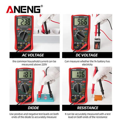 ANENG DM850 Digital Multimeter Automatic Professional 1999 Counts Auto AC/DC Votage Tester Ohm Current Ammeter Detector Tool Beauty World Shop