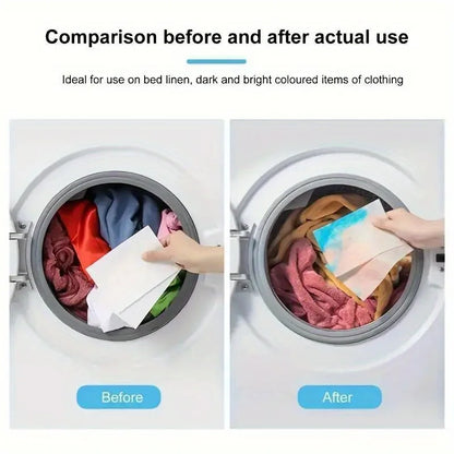 50Color Dye-Resistant Cloth for Laundry，No Chemical Composition，Mixed Laundry Anti-Penetration and Fade Protection，Universal Was Beauty World Shop