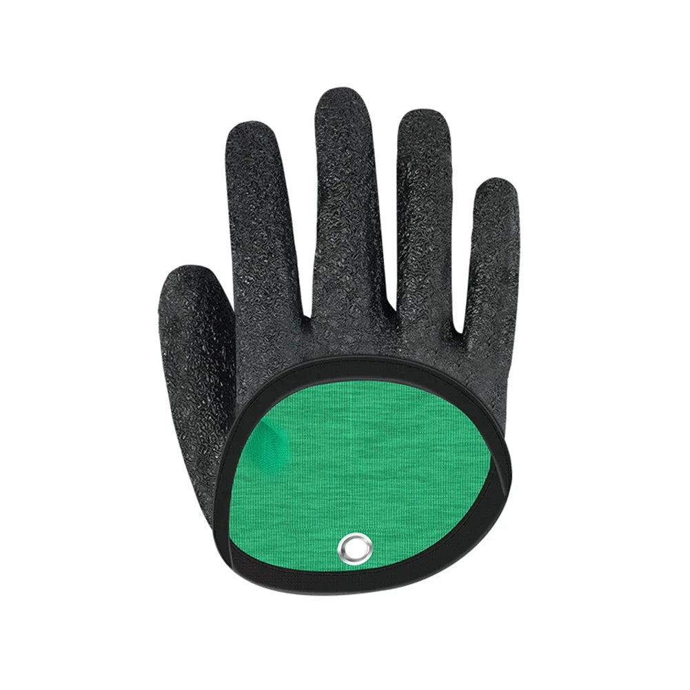 Fishing Gloves Catch Fish Anti-slip Durabl Knit Full Finger Waterproof Work Cutproof Glove Clasp Left Right Apparel Protect Hand Beauty World Shop