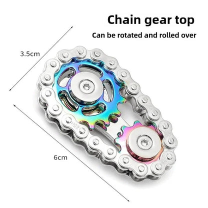 Metal Fidget Spinner Office Desk Toy Stress Relief Gears Hand Spinner for Adults desk decoration home decor Relieve stress relax Beauty World Shop
