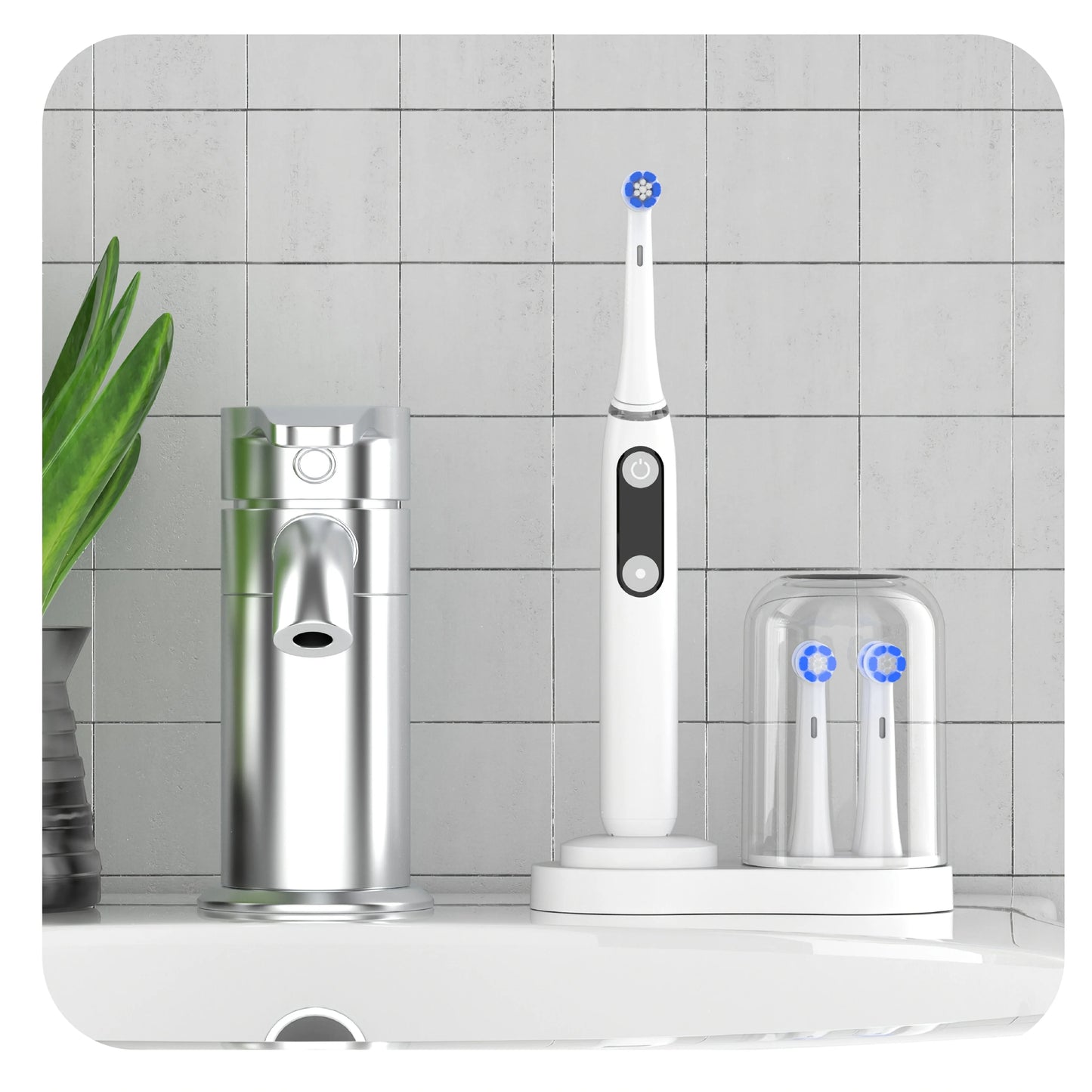 1pc-Electric Toothbrush Holder, for IO/EB Series, IO/EB Series Induction Charger, IO/EB Series Brush Head Placement Universal Beauty World Shop