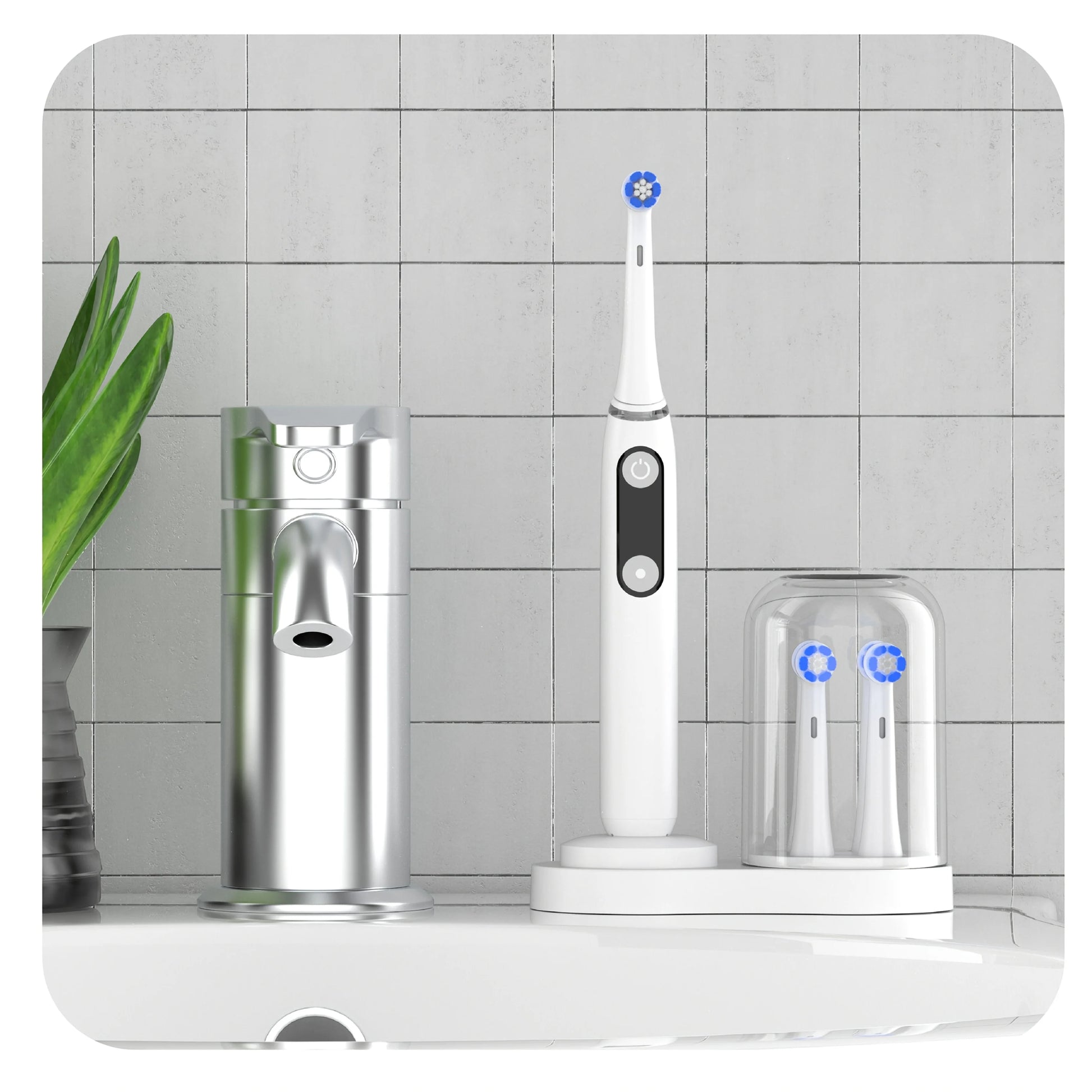 1pc-Electric Toothbrush Holder, for IO/EB Series, IO/EB Series Induction Charger, IO/EB Series Brush Head Placement Universal Beauty World Shop