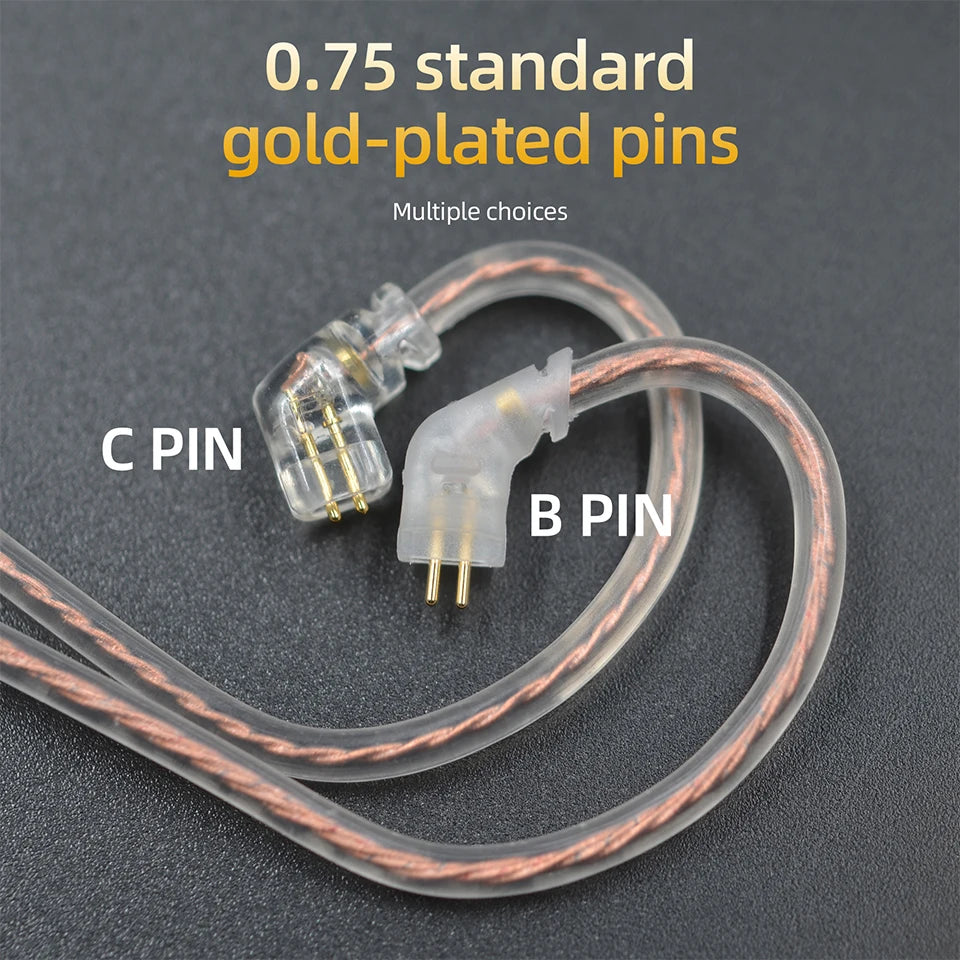 KZ Headphone Cable High-Purity Copper Cube Mixed Upgrade Cable Earphone Wire Original Wire