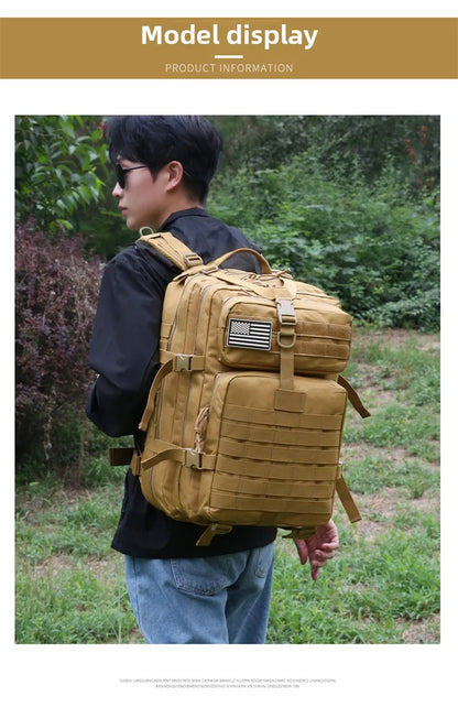 Adjustable Shoulder Straps Hiking Backpack Zipper Closure Travel Sports Camping Mountaineering Cycling Outdoor Unisex Foldable L Beauty World Shop