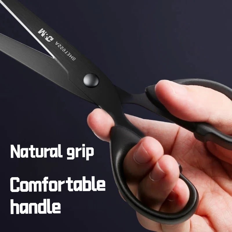 Black Blade Scissors, Sharp Multi-Color Household & Office Small Scissors, Paper Cutting Stationery for Handmade Crafts DIY Beauty World Shop