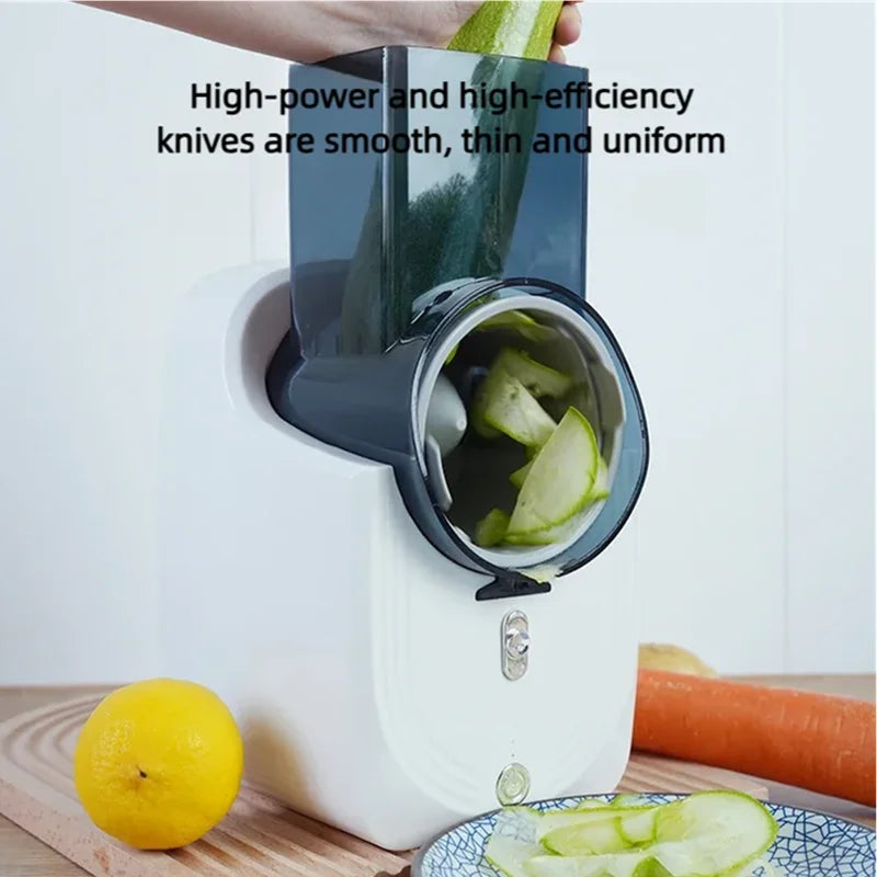 Multi-function Vegetable Cutter Household Kitchen Electric Vegetable Cutter Vegetable Slicer Shredder Automatic Beauty World Shop