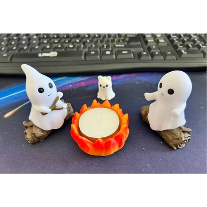 1 Set Halloween Ghost Campfire Decor Spooky Outdoor Party Haunted House Props Scary Backyard Scene Gathering Decoration Gift Beauty World Shop