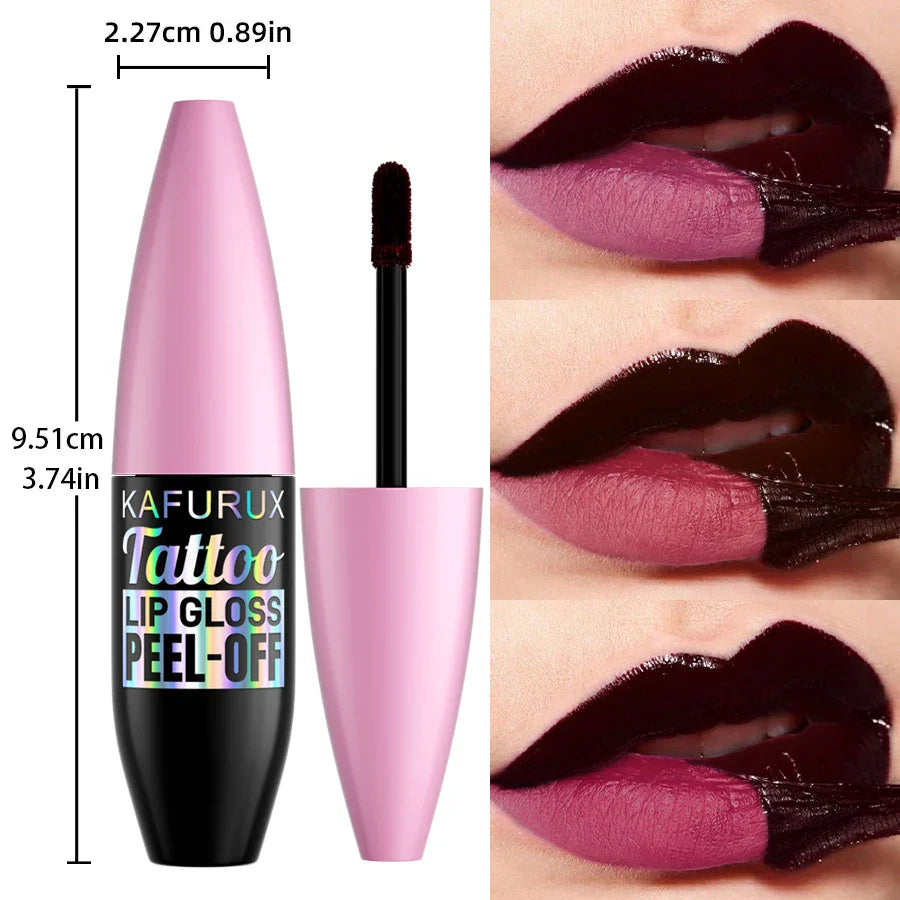 7 Colors Blading Lip Gloss Peel Long Lasting Waterproof Liquid Lipstick Pink Lip Glaze Transfer Resistant Lip Tint Makeup Gifts Beauty Trend Shop