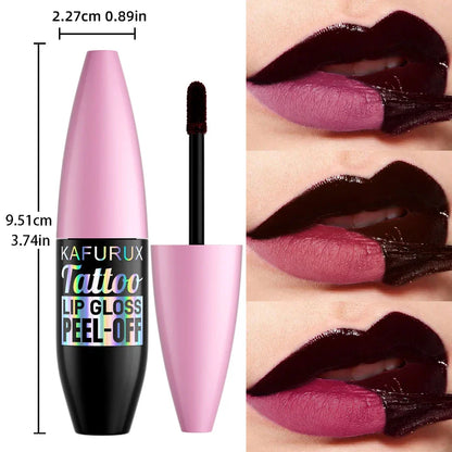7 Colors Blading Lip Gloss Peel Long Lasting Waterproof Liquid Lipstick Pink Lip Glaze Transfer Resistant Lip Tint Makeup Gifts Beauty Trend Shop