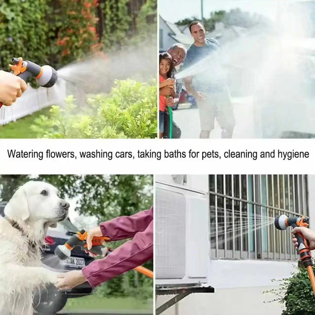 Many Pattern Garden Water Gun Hose Nozzle Mutifunctional Household Car Washing Yard Water Sprayer Pipe Tube Nozzle SprinkleTools Beauty Trend Shop