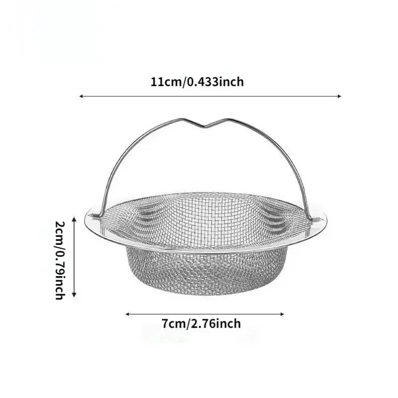 1Pc Stainless Steel Kitchen Sink Filter, Garbage Food Residue/Hair Catcher, Keep Your Bathtub Beauty World Shop