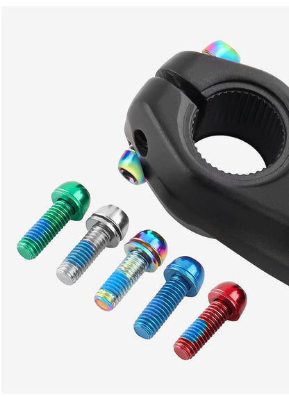 MUQZI 6pcs M6x17mm Disc Brake Caliper Bolts Bike Stem Bolt MTB Crank Arm Screw With Washer Bicycle Parts Beauty World Shop