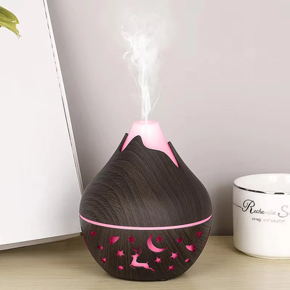 USB Ultrasonic Cool Mist Sprayer Essential Oil Fragrance 200ml Mini Home Wood Grain Air Humidifier Electric Air Aroma Diffuser Beauty World Shop