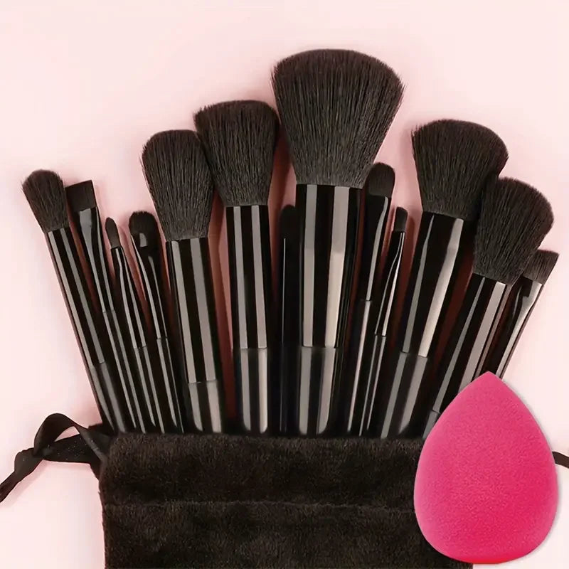 Professiona 13PCS Makeup Brushes Set Foundation Eyeshadow Blush Powder Blending Soft Fluffy Cosmetic Full Set Female Makeup Tool Beauty World Shop