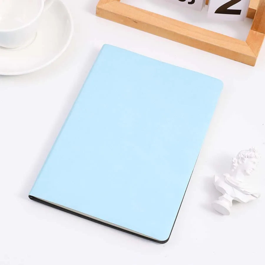 A5 Soft Leather Notebook, 120 Pages, Office Stationery, Waterproof Cover, Comfortable Touch, Hot Selling Beauty World Shop