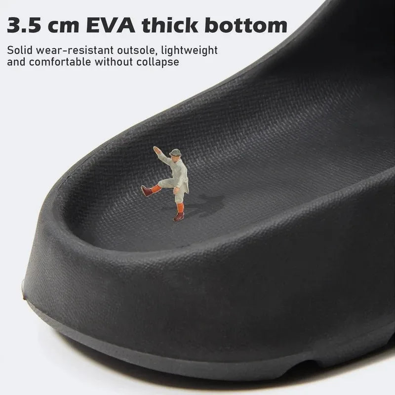 Coconut Slippers Cloud Thick-soled Sandals Summer Fashion Soft Bottom Beach Men Slippers Women's Sandals  EVA Slides Beauty World Shop