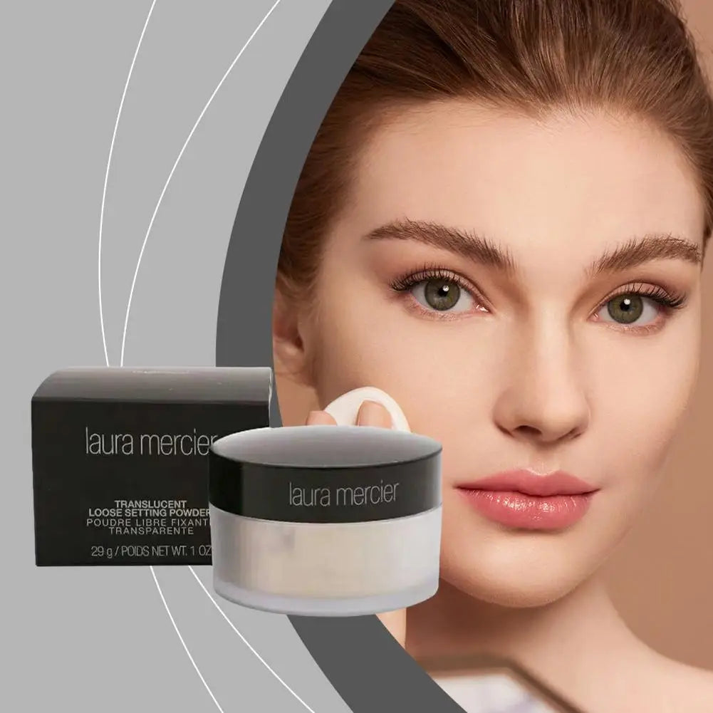 NEW Version Hydrating Flawless Setting Powder,Natural Nude Finish Oil Control Strong Concealer for All Skin Types Powdery Makeup