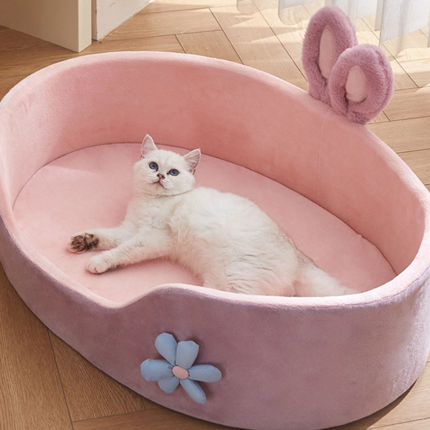 Detachable Pet Bed  Pet Bed Detachable Washable Dog Sleeping Bed Soft Comfortable Warm Cat Bed for Four Seasons Soft Pet Bed Beauty World Shop