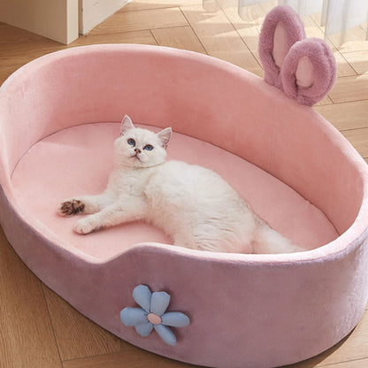 Detachable Pet Bed  Pet Bed Detachable Washable Dog Sleeping Bed Soft Comfortable Warm Cat Bed for Four Seasons Soft Pet Bed Beauty World Shop