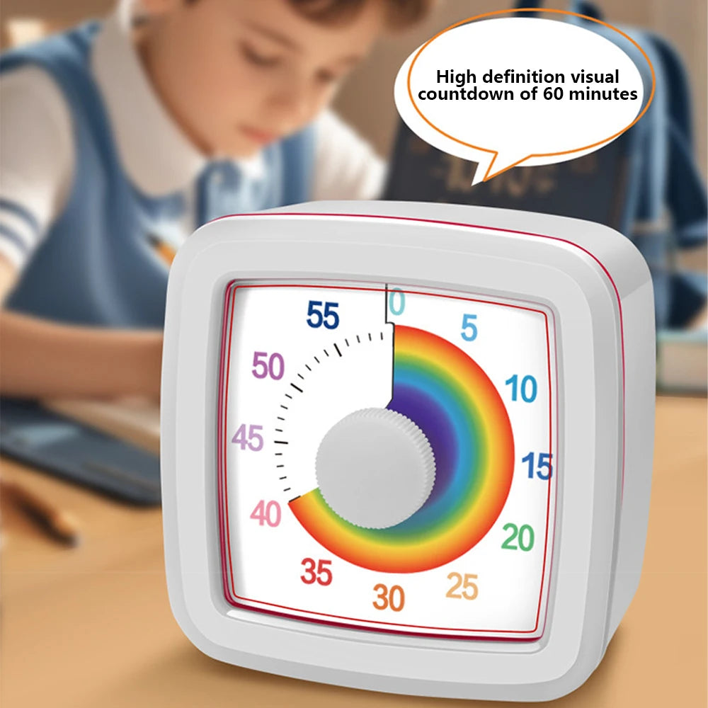 Visual Timer Children's Self-discipline Tool Countdown 60-minute Student Learning Homework Time Pomodoro Stopwatch Management Beauty World Shop