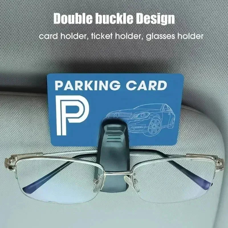 2PCS Universal Car Auto Sun Visor Glasses Box Sunglasses Clip Card Ticket Holder Fastener Pen Case Eyeglasses Clips Accessories Beauty World Shop