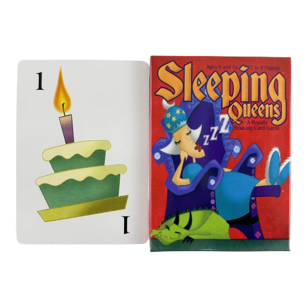 Full English Sleeping Queens Board Game Card Family Gift Wake Up Queen Strategy Game Fun Childrens Game Card Beauty World Shop