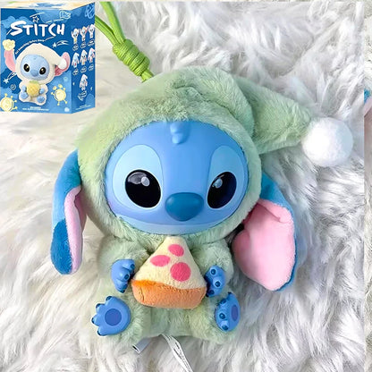 2025 HOT New Stitch Eat Some Thing Before Sleep Series Vinyl Blind Box Bag Pendant Cute Plush Doll Mystery Box Toy SurpriseGifts Beauty World Shop