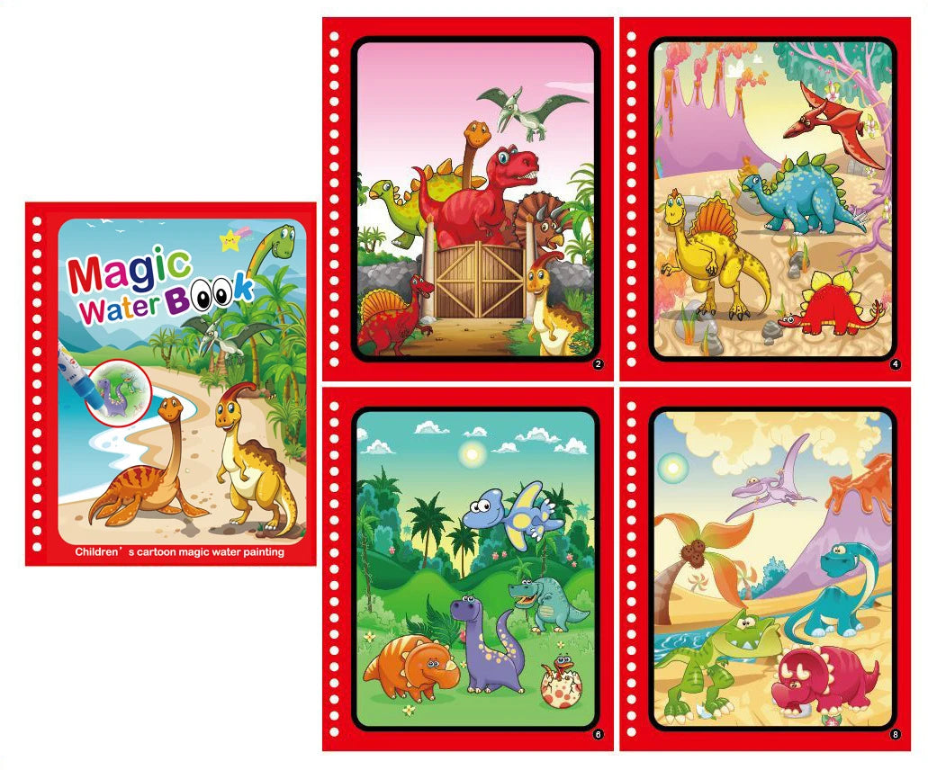 NEW Kids Magic Water Drawing Books Coloring Books Painting Toys for Kids Birthday Christmas New Year Gift for Boys and Girls Beauty Fashion