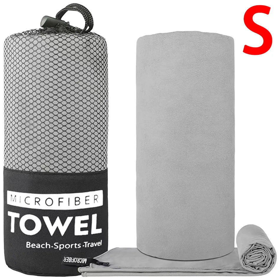 S/M/L Microfiber Towel Sports Quick-Drying Super Absorbent Camping Towel Super Soft Lightweight Gym Swimming Yoga Beach Towel Beauty World Shop