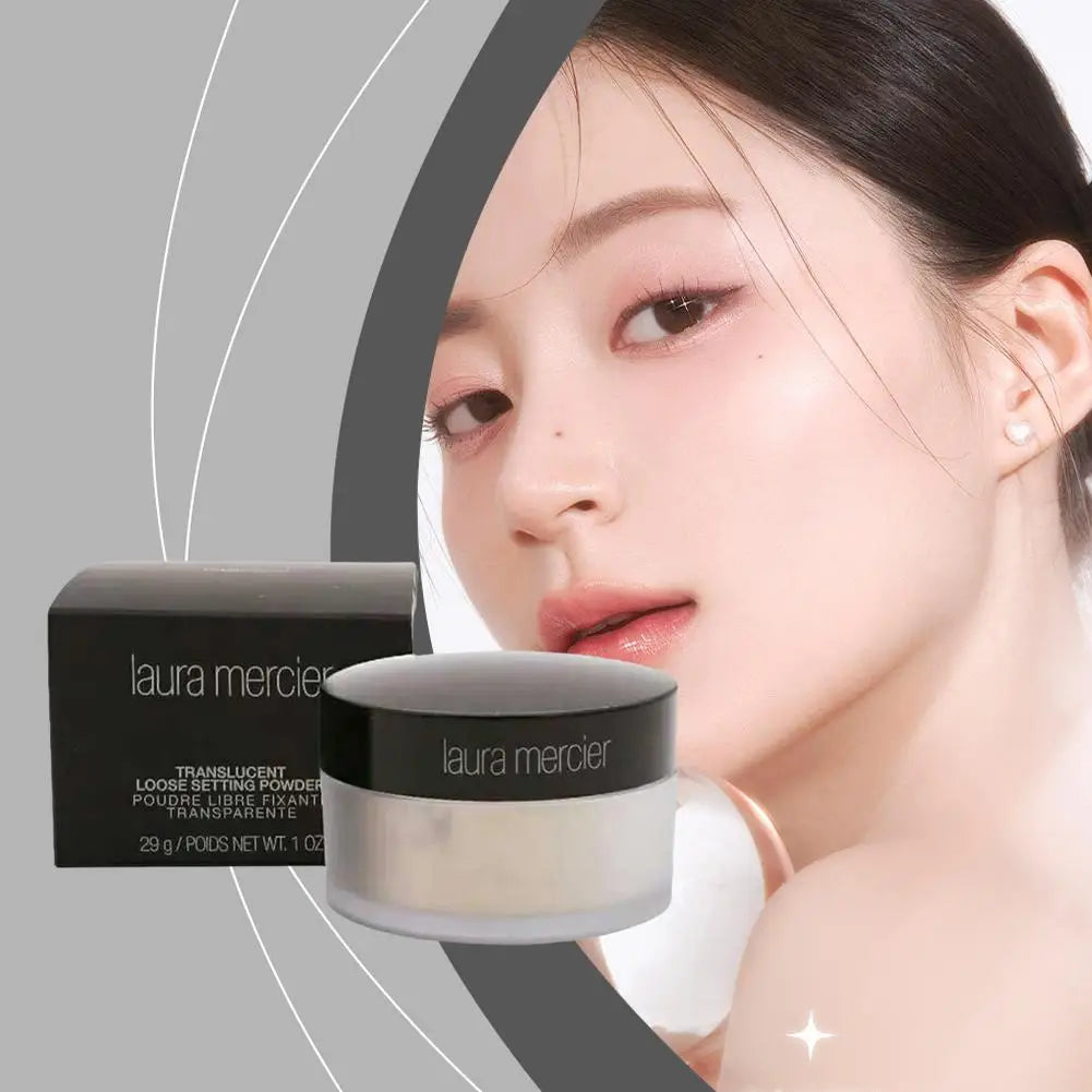 NEW Version Hydrating Flawless Setting Powder,Natural Nude Finish Oil Control Strong Concealer for All Skin Types Powdery Makeup
