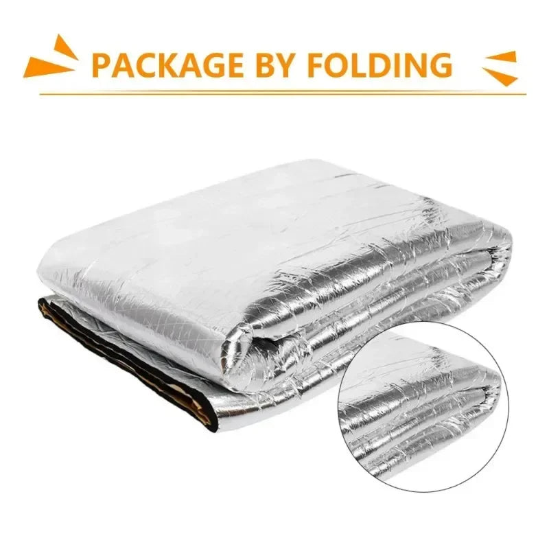 Sound Deadener Mat Auto Acoustic Thermal Mat Sound Proof Wall Panels Car Deadening Noise Insulation Mats for Car 5/10mm 200x50cm Beauty World Shop