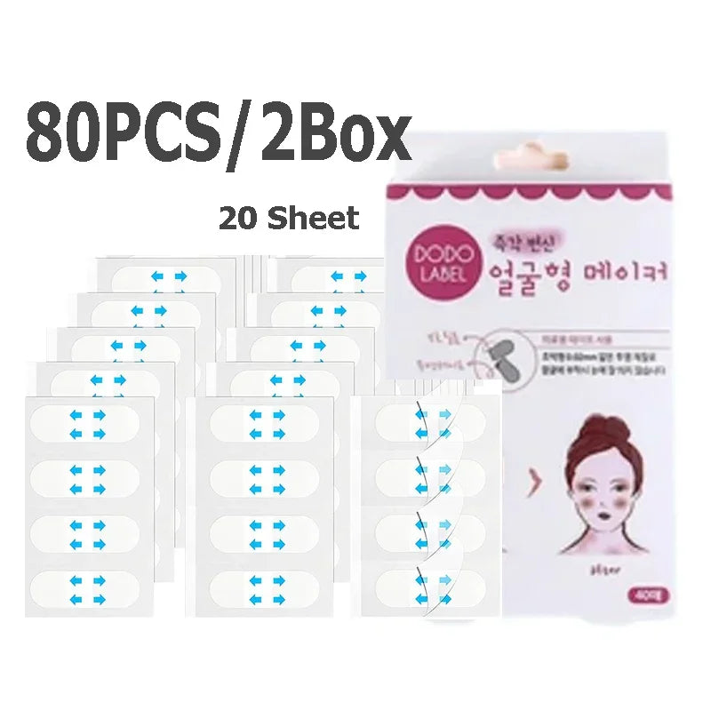 30/20/10Sheets V Lift Face Sticker Invisible Makeup Adhesive Lift Face Tape Slim Patch Breathable Sticker Lifting Tighten Chin Beauty World Shop