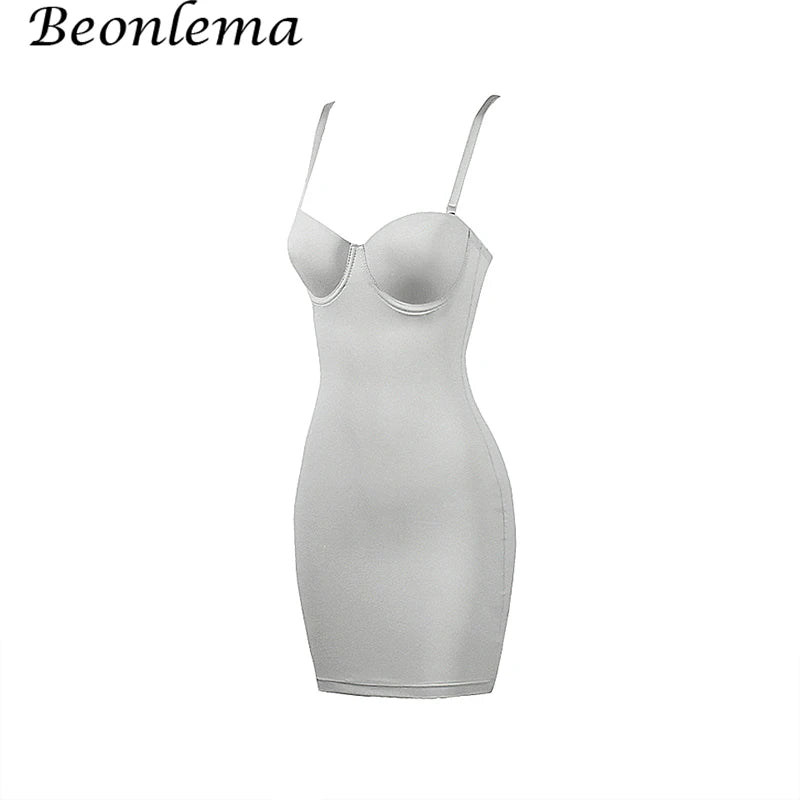 Short Bodycon Dress Backless Skinny Straps Solid Casual Sexy Sleeveless Summer High Waist Club Slim Mini Dresses Ladies Basic Beauty World Shop