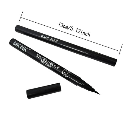 3pcs Black Waterproof, Sweat-Resistant, Smudge-Proof Eyeliner - Ultra Slim Long-Wear Liquid Eyeliner Pen Beauty Trend Shop