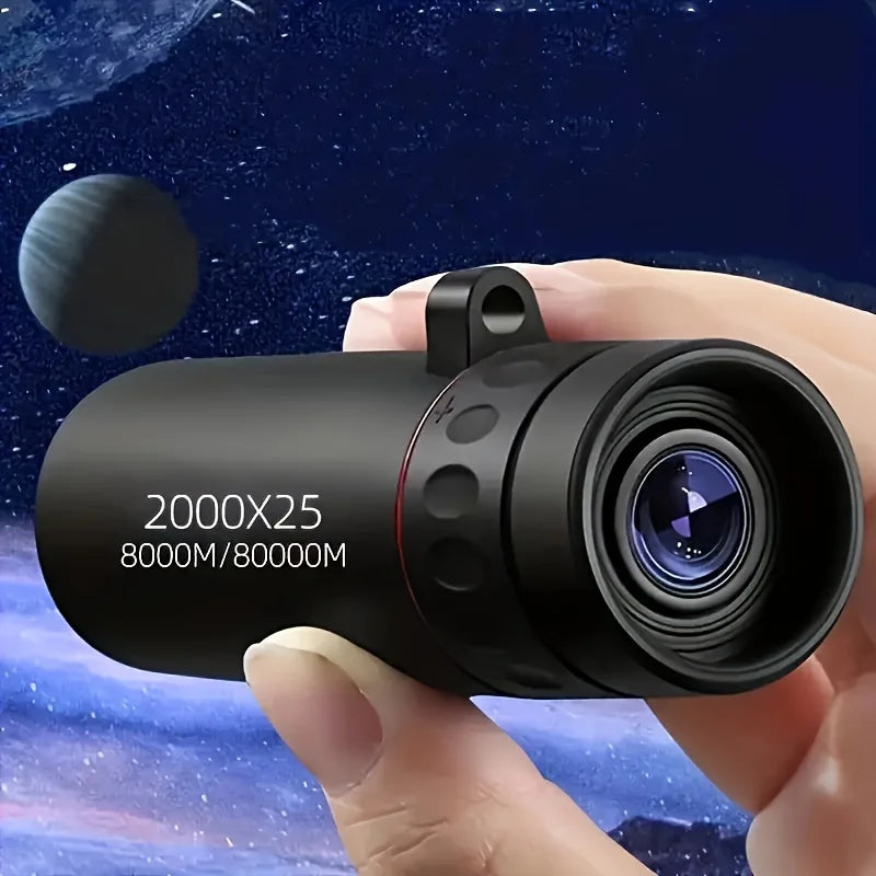 2025 2000X25 HD Monocular Telescope, Compact Portable for Travel, Hiking, Fishing, Camping, Stargazing, Concerts & Bird Watching Beauty World Shop
