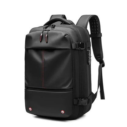 Travel Men 17 Inch Laptop Backpack Vacuum Compression Backpack Business Large Capacity School Backpack Expand Outdoor Backpack Beauty World Shop