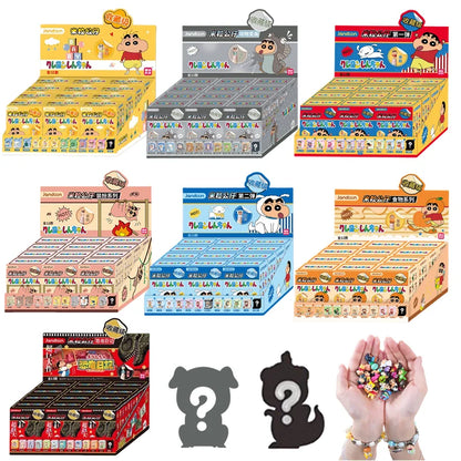 Crayon Shin-Chan Anime Figures Creative Peripheral Dinosaur Diary Baby Rice Grains Doll Model Blind Boxs Toys Children's Gifts Beauty World Shop