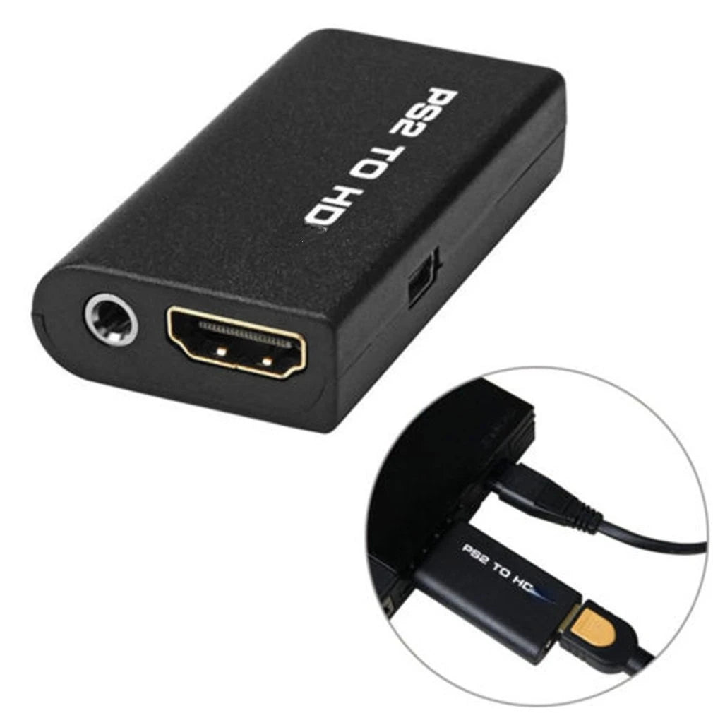 Hdmi To Ps2 Compatible Converter Adapter Audio And Video With 3.5mm Audio Cable Supports Pc All Ps2 480i 480p 576i Display Modes Beauty World Shop