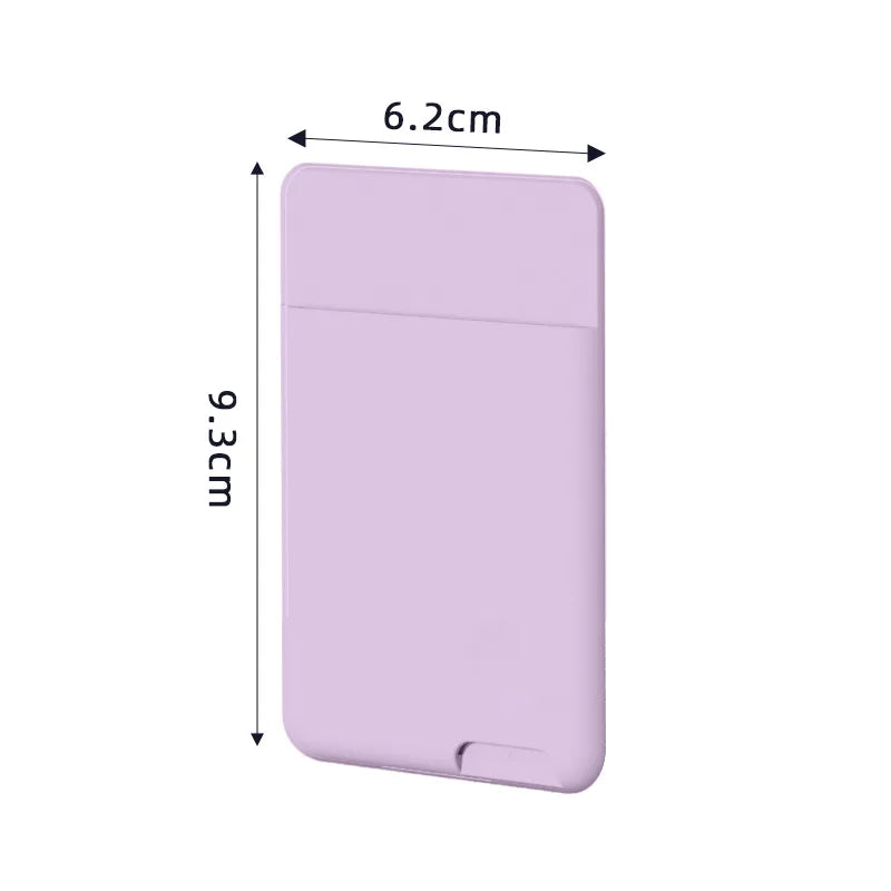 3M Phone Wallet Case Card Holder Self-Adhesive Silicone Pocket Stick ID Bank Credit Card Storage Card Holder Bag Accessory Beauty World Shop