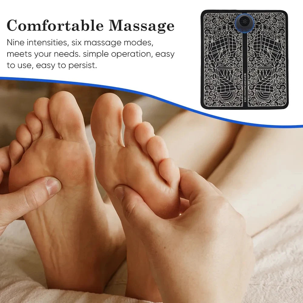 Electric Foot Massager Pad Muscle Massage Relaxation Trainer For Massage Fitness Outdoor Sport Home Family Relax Beauty World Shop