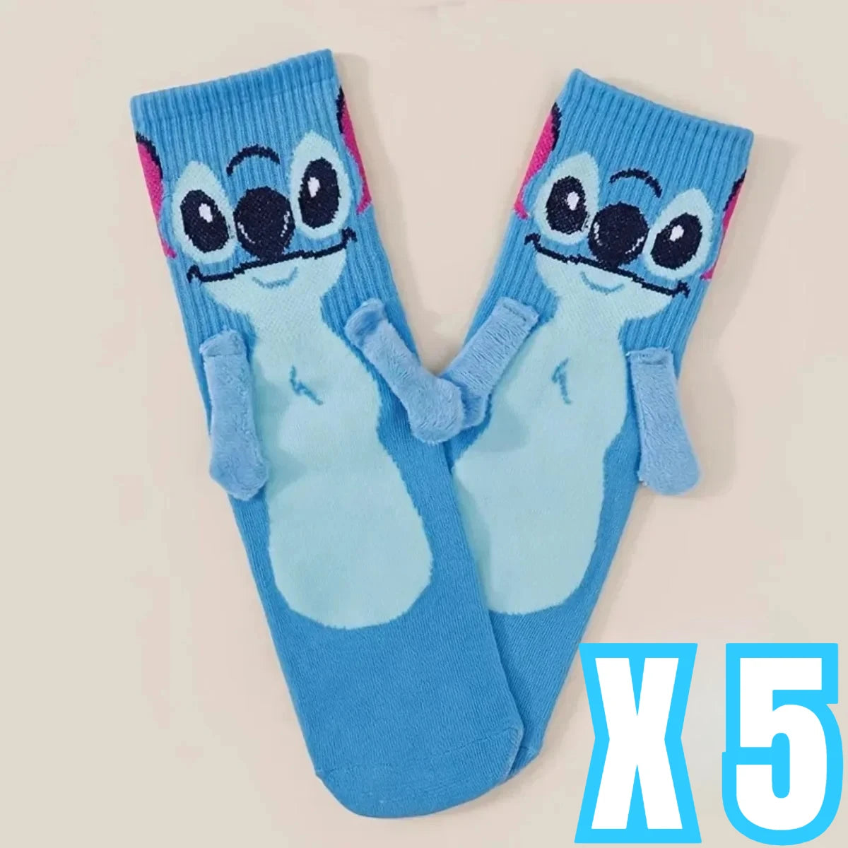 Disney Stitch Crew Socks Kawaii Soft Cotton Blend for Adults Kids Daily Wear Christmas Birthday Gift Beauty World Shop