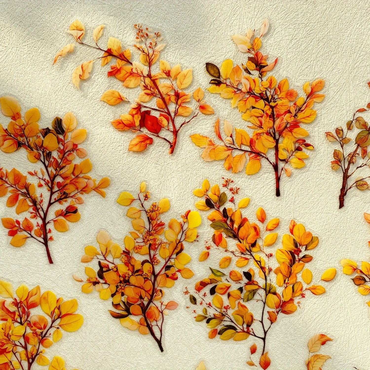 Journamm 20pcs Branches DIY Journal Material PET Stickers Scrapbooking Arts and Crafts Projects Decor Photo Album Collage Beauty World Shop