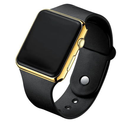 Simple Digital Watch for Men Women Fashion Sport LED Electronic Watch Black Silicone Wristband Casual Mens Watch Reloj Hombre Beauty World Shop