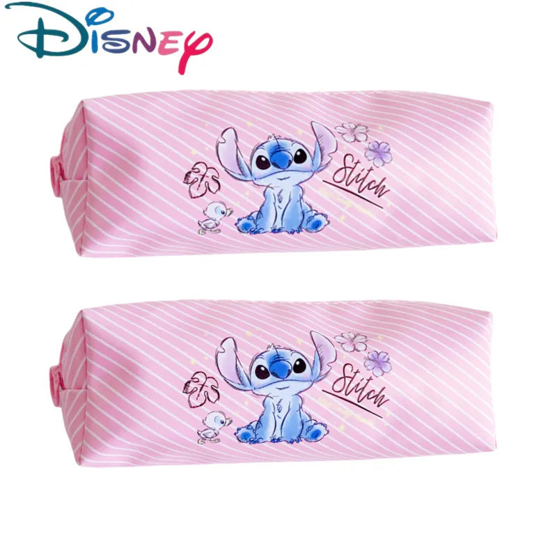 New Disney Stitch Anime Pencil Case Stitch Print Pen Bag Cartoon Students Storage Bag Stationery kids Toy Christmars Gift Beauty World Shop
