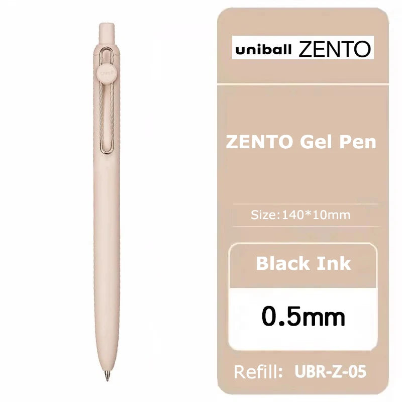 uniball ZENTO Standard 0.38/0.5mm Gel Pens,Water-Based Smooth Writing Roller Ball Pens Fit for a variety of occasions Stationery Beauty World Shop