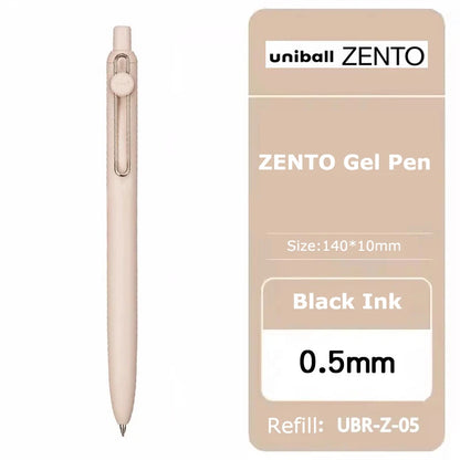 uniball ZENTO Standard 0.38/0.5mm Gel Pens,Water-Based Smooth Writing Roller Ball Pens Fit for a variety of occasions Stationery Beauty World Shop