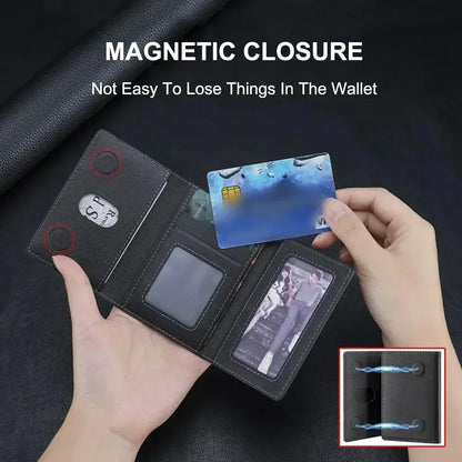 Men Magsafe Card Holder Unisex PU Leather Magnetic Cardholder Card Bag Wallet for Apple for Phone 16 15 14 13 12 Pro Max Mini Beauty World Shop